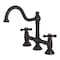 Kingston Brass KS3785AX Restoration Bridge Kitchen Faucet, Oil Rubbed Bronze KS3785AX - alternate 1